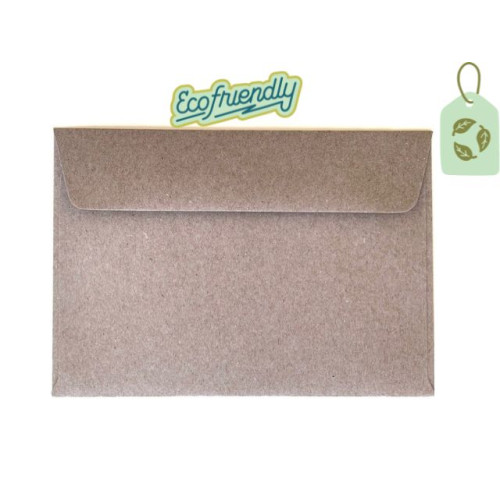 Eco Brown C6 wallet Recycled Envelopes. (Pack of 50)