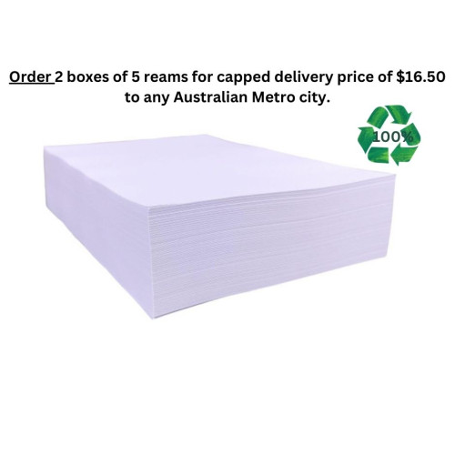 Recycled Copy Paper A4 (box of 5 reams)
