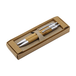 Duo Bamboo Pen and Pencil Set