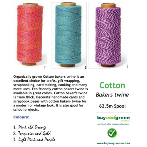 Bakers Twine - Light Pink and Purple