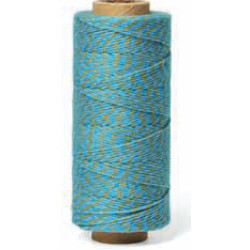 Bakers Twine - Turquoise and Gold
