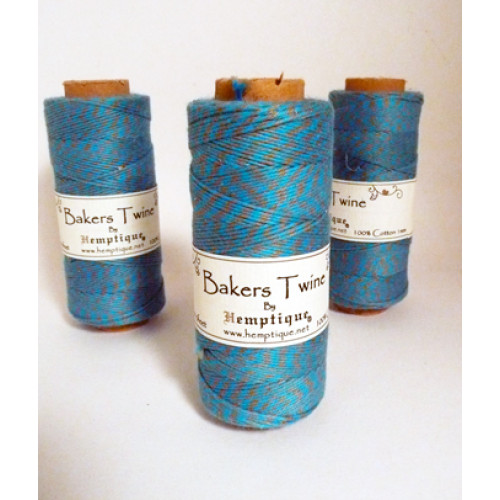 Bakers Twine - Turquoise and Gold