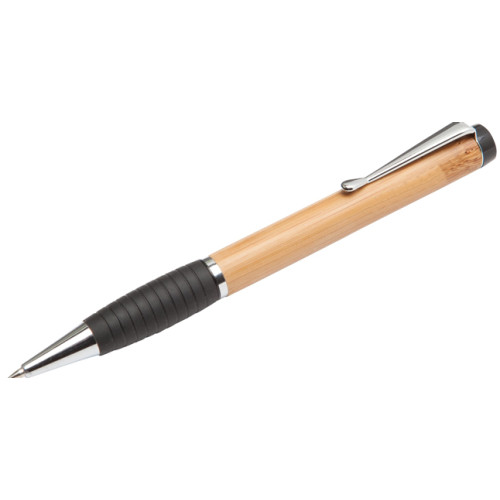 Bamboo Twist Pen with rubber grip