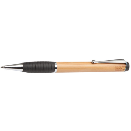 Bamboo Twist Pen with rubber grip