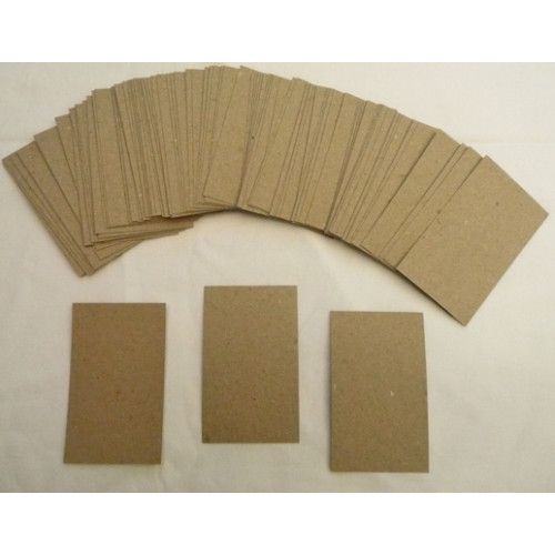 Eco Brown 230gsm Duplex Recycled Business Cards 55mm x 90mm (pack of 100)