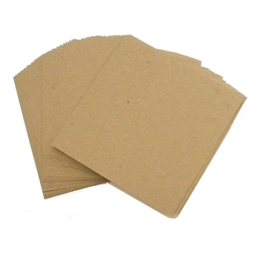 Eco Brown 230gsm Duplex Recycled Card 140 x 140mm flat (Pack of 100)