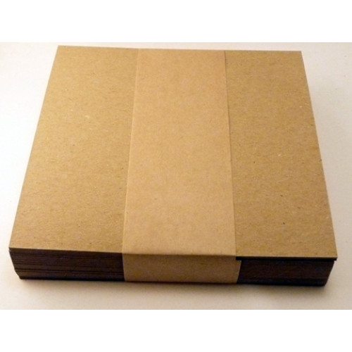 Eco Brown 230gsm Duplex Recycled Card 140 x 140mm flat (Pack of 100)