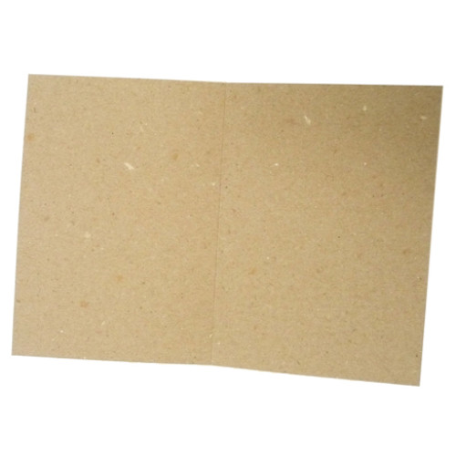 Eco Brown 230gsm Duplex recycled card 148mm x 210mm creased for folding to A6 148mm x 105mm (Pack of 50)