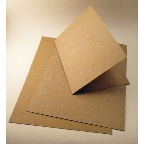 Eco Brown Greeting Card 240mm x 175mm creased for folding to 120mm x 175mm (Pack of 50)