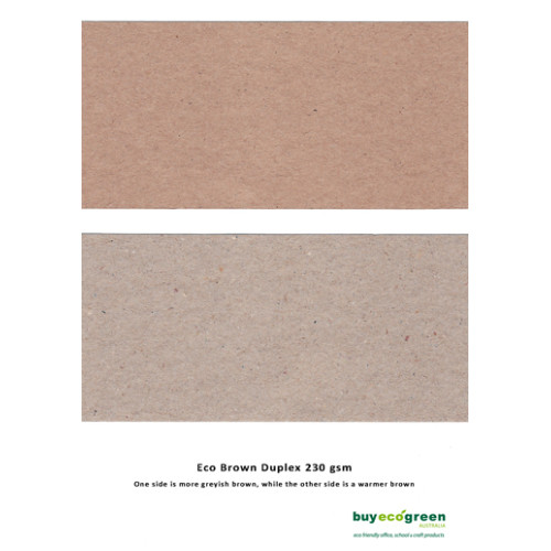Eco Brown Greeting Card 240mm x 175mm creased for folding to 120mm x 175mm (Pack of 50)
