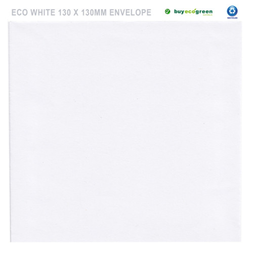 Eco White 130 x 130mm Square Envelopes (Pack of 50)