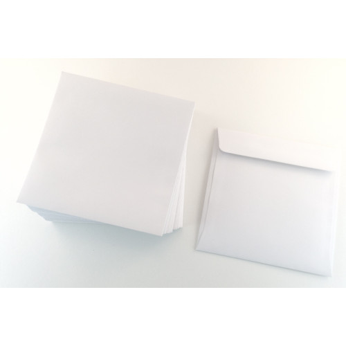 Eco White 130 x 130mm Square Envelopes (Pack of 50)