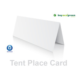 Eco White Recycled Tent Place Cards (Pack of 20)