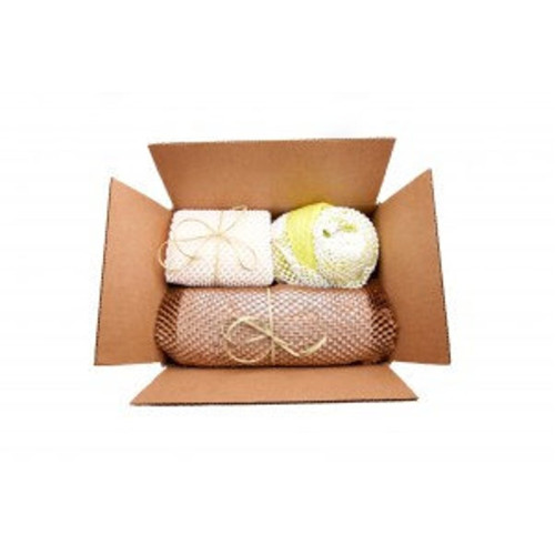 GreenWrap ExBox - Paper Packaging ( white on white )