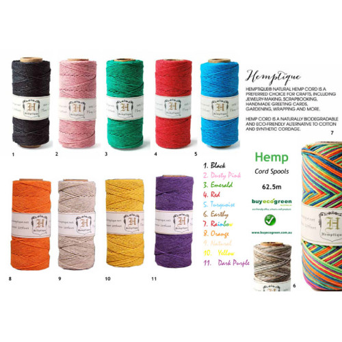 Hemp Twine - Dark Purple