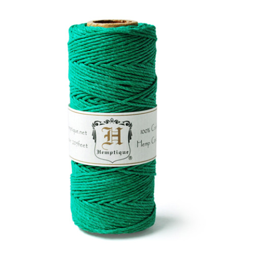 Hemp Twine - Emerald Green