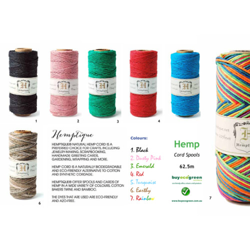 Hemp Twine - Emerald Green