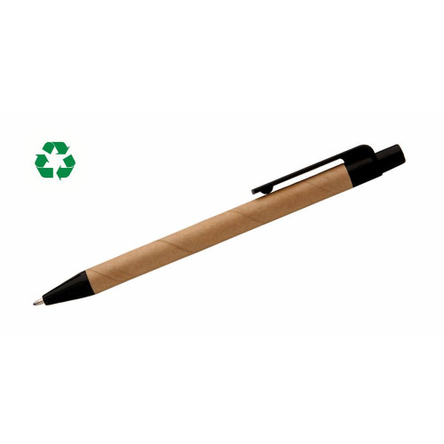 Natural Recycled Paper Click Pen Black Ink & Fittings