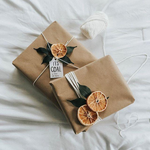 Recycled Brown Kraft Wrapping Paper Roll 80gsm, 600mm wide, 50m long