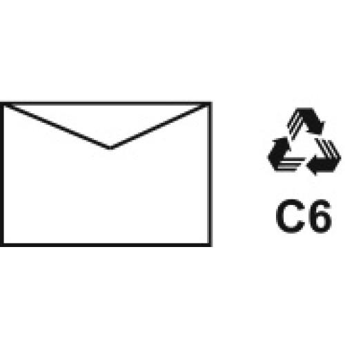 Recycled Envelopes C6 (Pack of 20)
