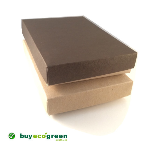 Recycled Gift Box (C6) - Chocolate and Natural Kraft (Pack of 5)