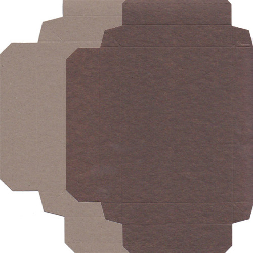 Recycled Gift Box (C6) - Chocolate and Natural Kraft (Pack of 5)