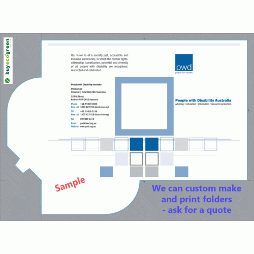 Recycled Presentation Folders A4 - Eco White (Pack of 10)
