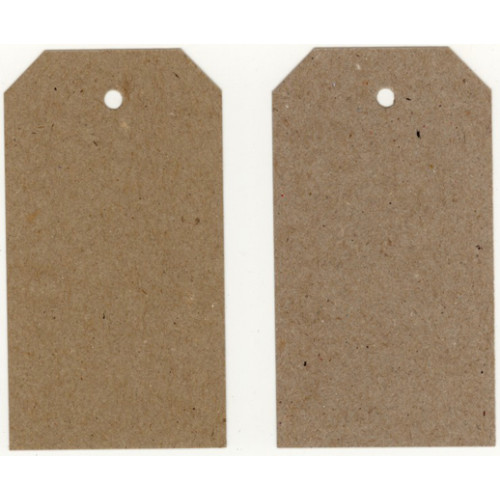 Recycled Swing Tags - Eco Brown 230gsm Duplex Swing Tags 55mm x 90mm (pack of 100).