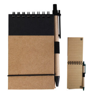 NATURE Recycled Paper Flip Notebook with matching pen