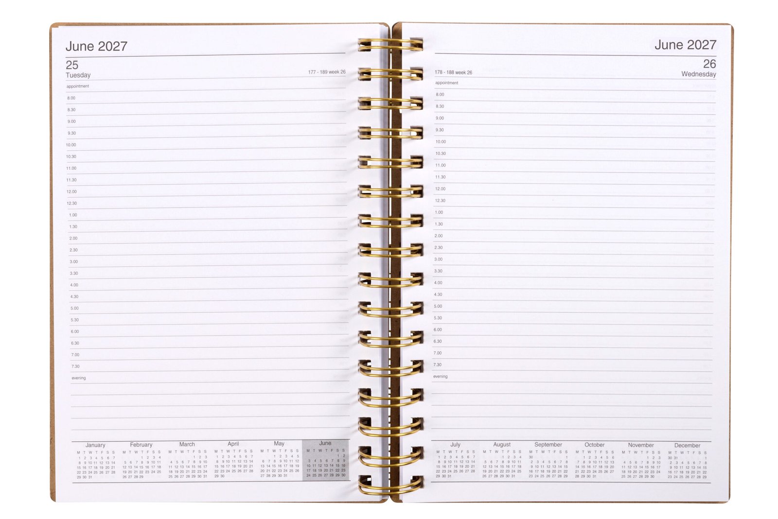 Ecowise Recycled A5 Diary (Day to Page) - Image 2