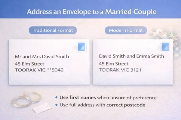 address an envelope to a married couple