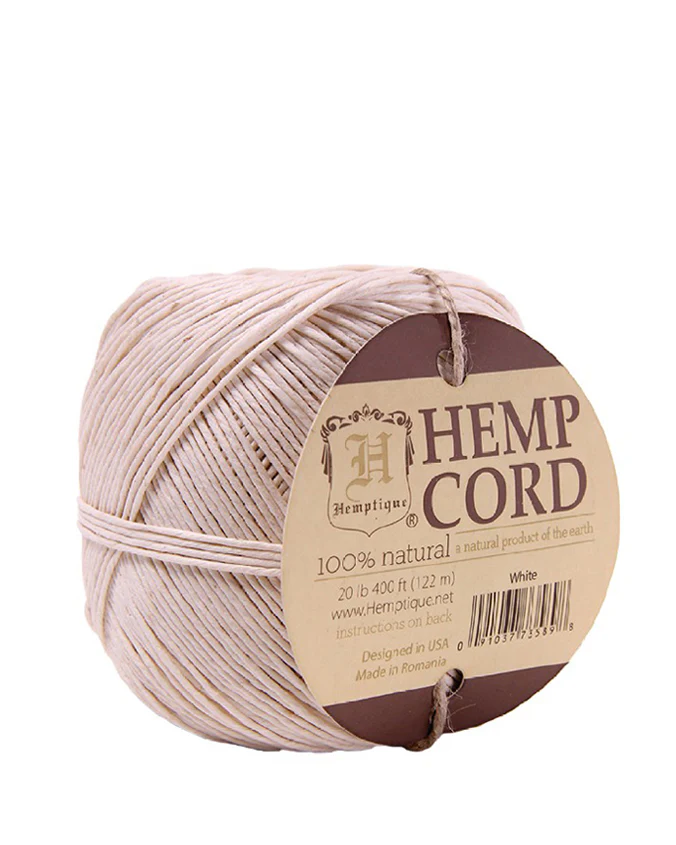 Hemp Twine Balls - White