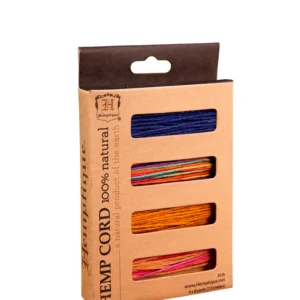 Hemptique Hemp Cord - 4 Color Card Box - Coral Reef