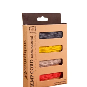 Hemptique Hemp Cord - 4 Color Card Box - Retro