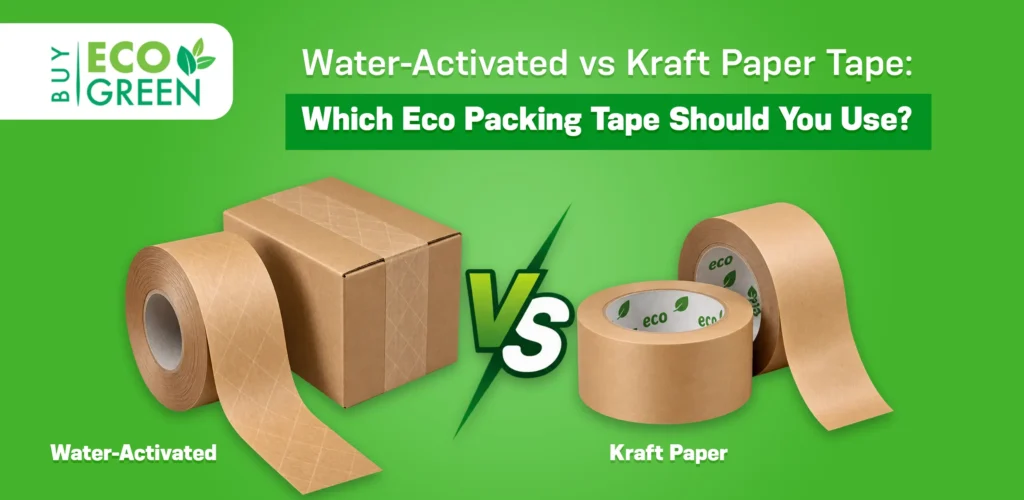 water activated vs kraft paper tape