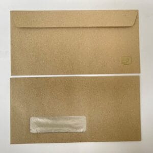 Eco DL Recycled Window Envelopes Box of 500 (Plastic Free)