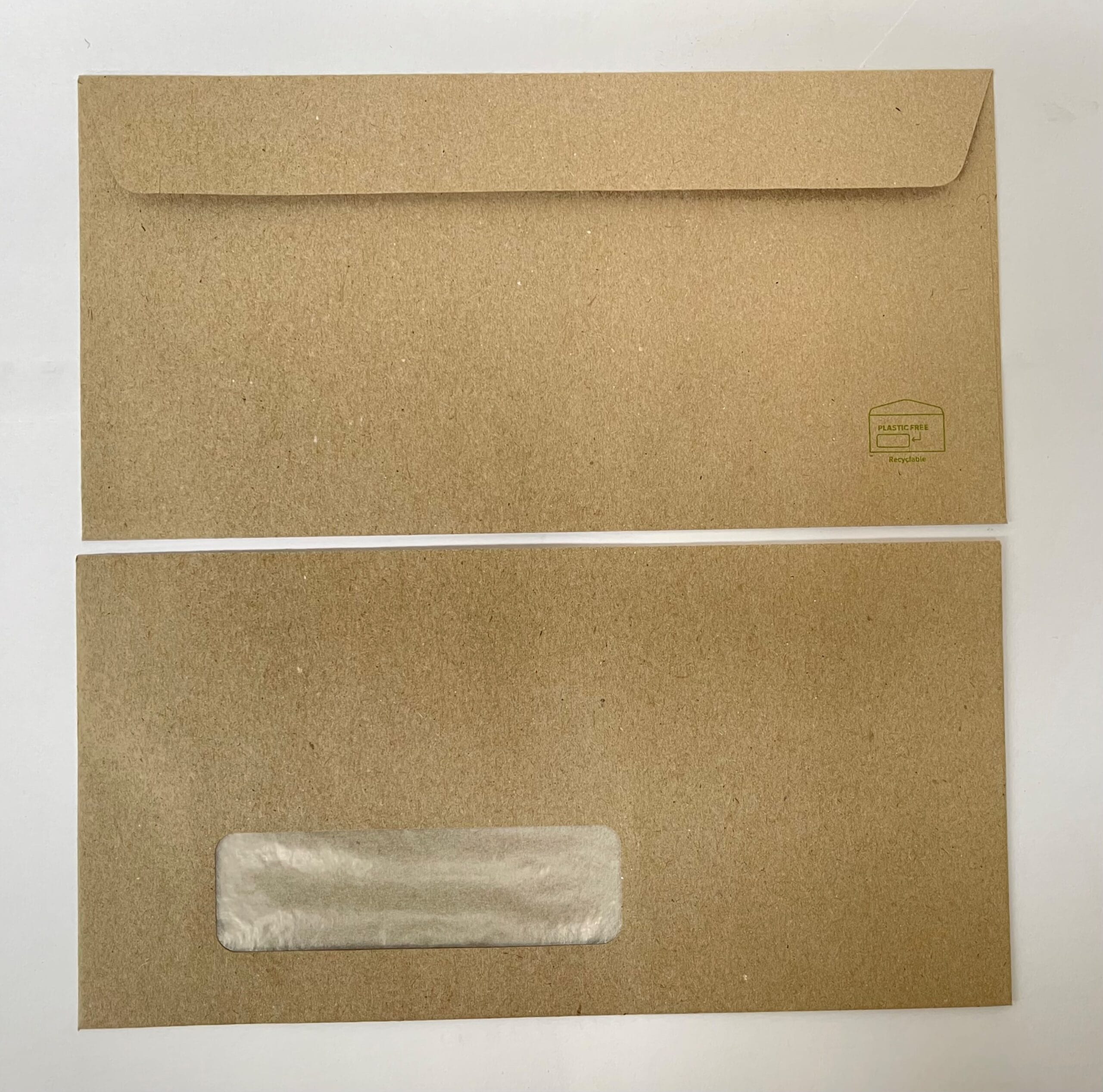 Eco DL Recycled Window Envelopes Box of 500 (Plastic Free)