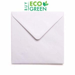 Eco White 152 x 152mm Square Envelopes (Box of 500)