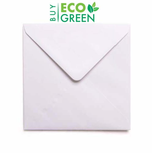 Eco White 152 x 152mm Square Envelopes (Box of 500)