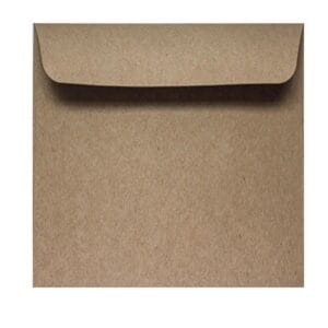 Eco Brown Recycled Envelopes 110mm square (Pack of 50)