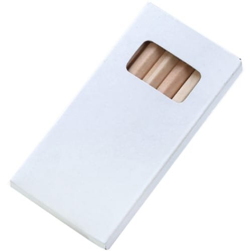 Short Colour Wooden Pencils (Pack of 6)