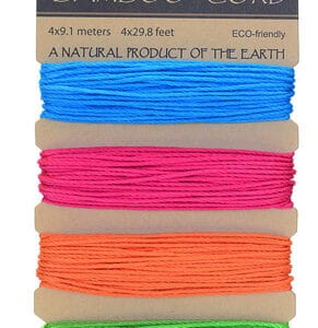 Bamboo Cord - Set of 4 Neon colours