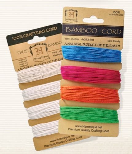 Bamboo Cord - Set of 4 weights Natural