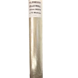Clear Cellophane Roll 500mm wide x 75m long