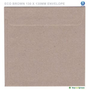 Eco Brown Recycled Envelopes 130mm x 130mm (Box of 500)