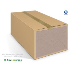 Eco Brown Recycled Envelopes 152mm X 152mm (Box of 500)