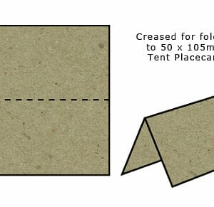 Eco Brown Recycled Tent Place Cards (pack of 20)
