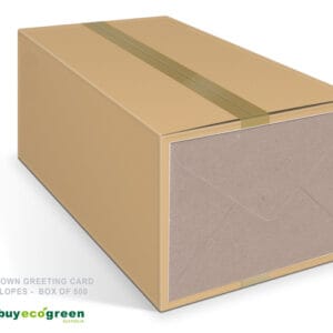 Eco Brown Recycled greeting card Envelopes 131 x 182mm (Box of 450)