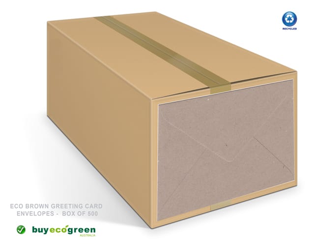 Eco Brown Recycled greeting card Envelopes 131 x 182mm (Box of 450)
