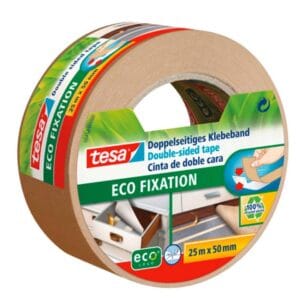 EcoLogo Double Sided Tape 25m Roll, 50mm wide